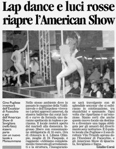 American Show Lap Dance Toscana Il Tirreno 28-10-08  